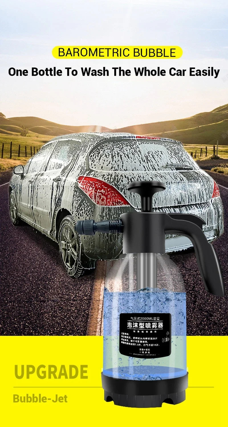 Car Wash Foam Spray Foam Sprayer Bottle Spray Gun Manual Air Pressure Water Jet Car Shampoo Snow Foam Air Pressure Spray Bottle