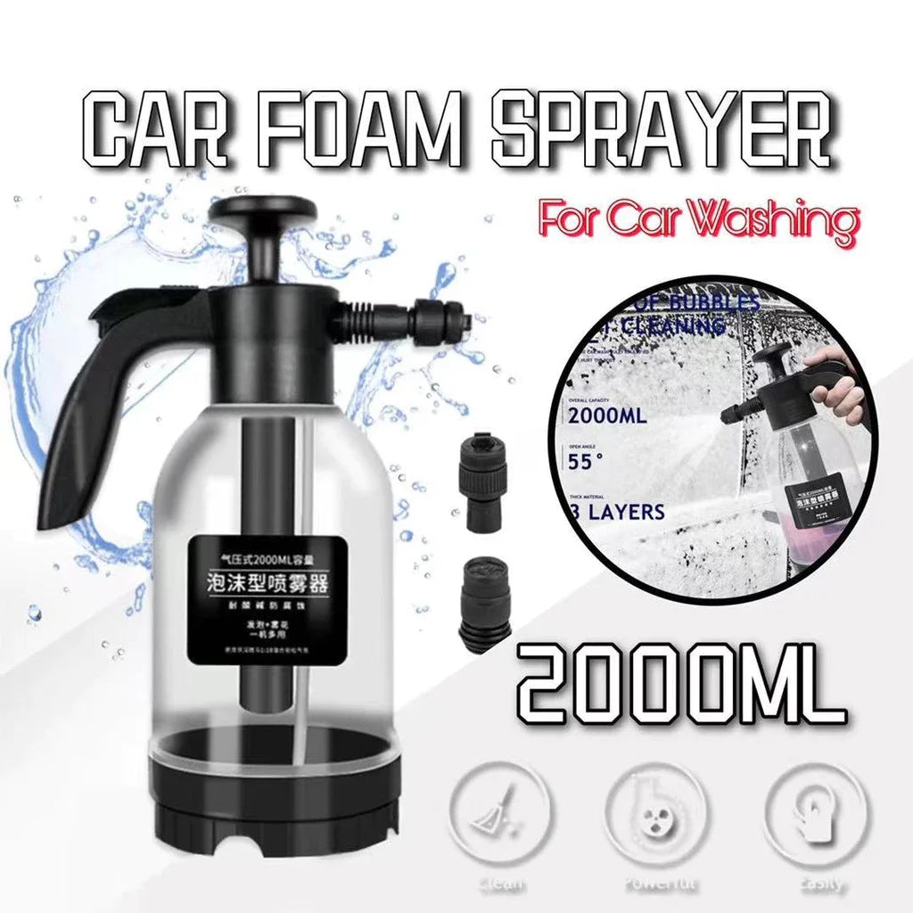 Car Wash Foam Spray Foam Sprayer Bottle Spray Gun Manual Air Pressure Water Jet Car Shampoo Snow Foam Air Pressure Spray Bottle